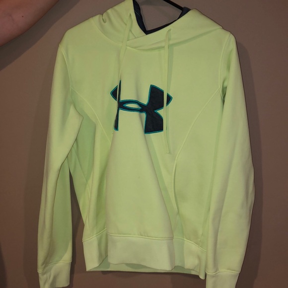 yellow under armour sweatshirt